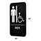 Alpine Industries Mens Braille Handicapped Restroom Sign, Black/White, ADA Compliant, 6x9, PK15 ALPSGN-2-10pk - alternate 3